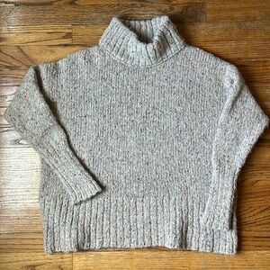 J Crew Mockneck Funfetti Chunky Sweater